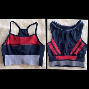 Set of 2 Navy/Red LNDR Seamless Sports Bras XS/S $178